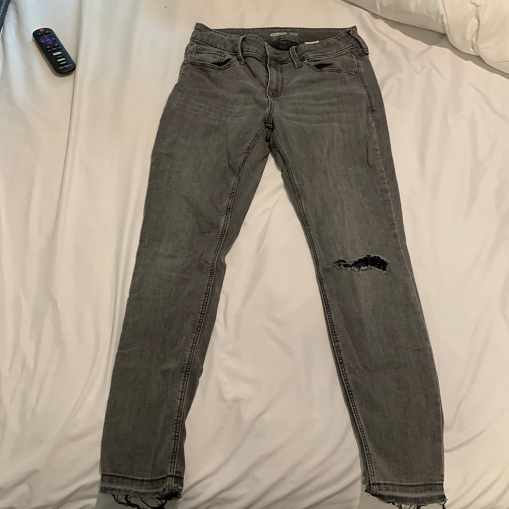 Grey Womens Jeans